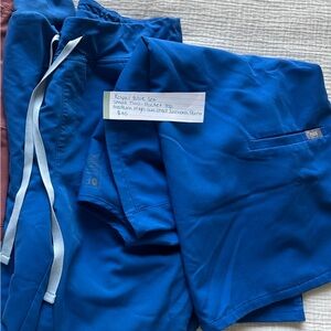 Figs Royal Blue Scrub Pant